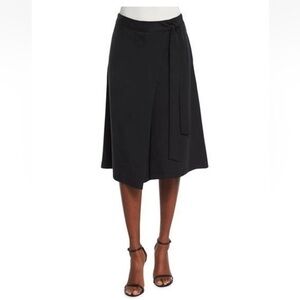 Kobi Halperin Black Tencel Faux Wrap‎ Cropped Rowan Pants Size 8